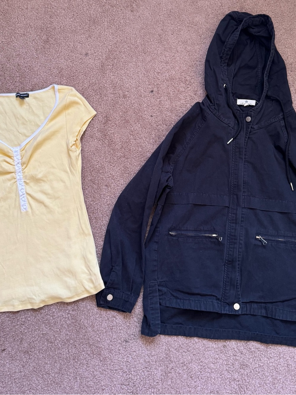 Girls Shirt & Black Hooded Jacket bundle